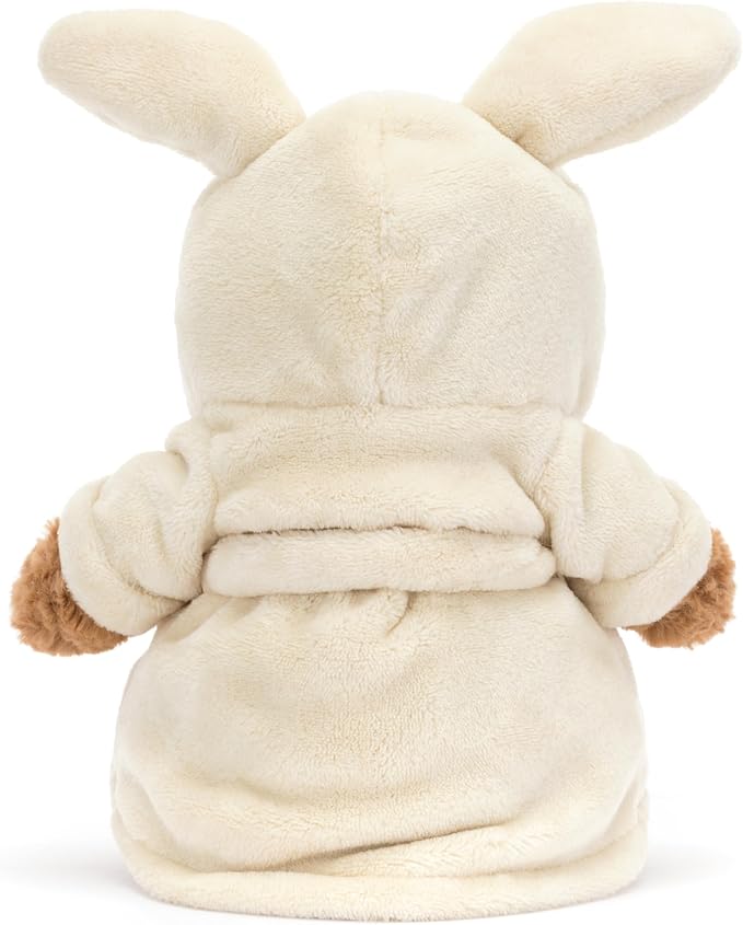 Jellycat Bartholomew Bear with Bathrobe Stuffed Animal, Soft & Huggable - Classic Children's Gift