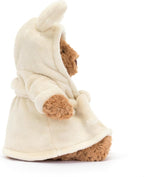 Jellycat Bartholomew Bear with Bathrobe Stuffed Animal, Soft & Huggable - Classic Children's Gift