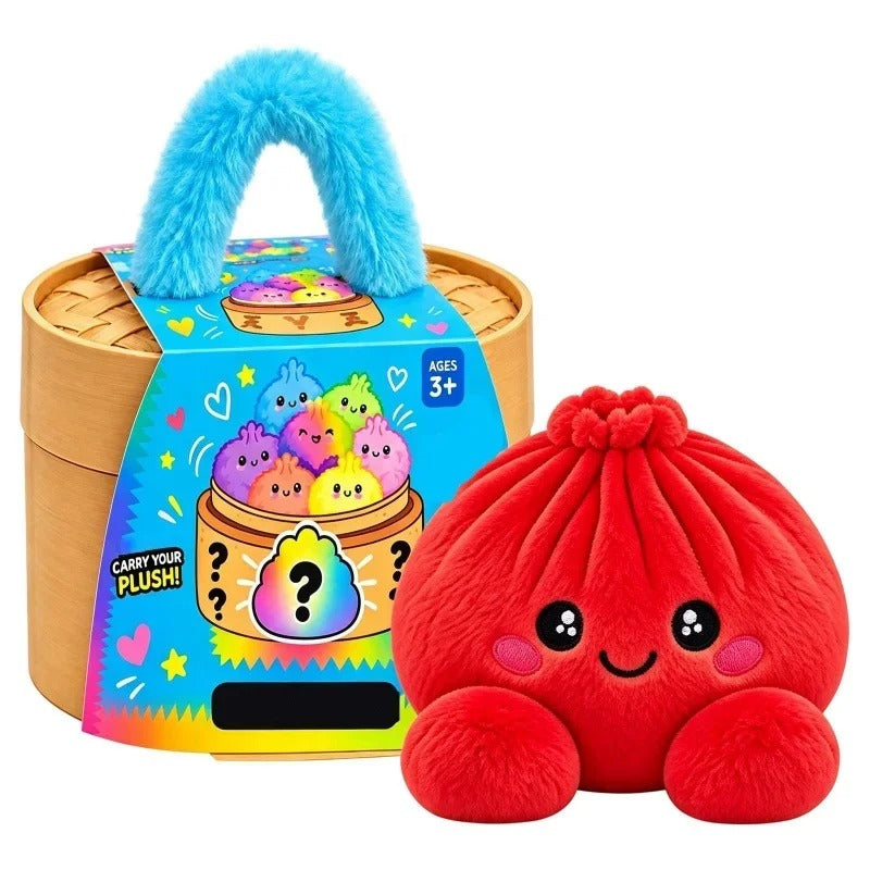 Christmas Plush Dumplings Squishy Ornaments Stress Relief with cute box