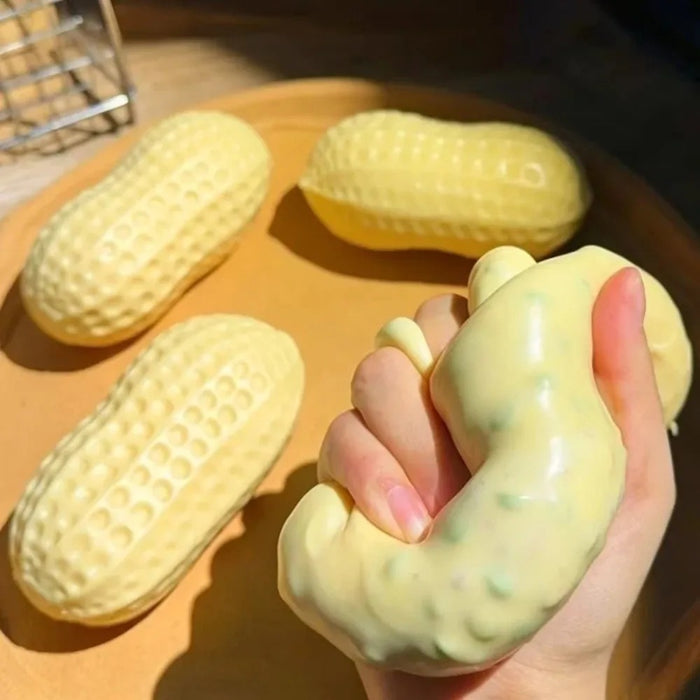 Peanut Squishy Crunchy Stress Ball – Soft Sensory Fidget Toy