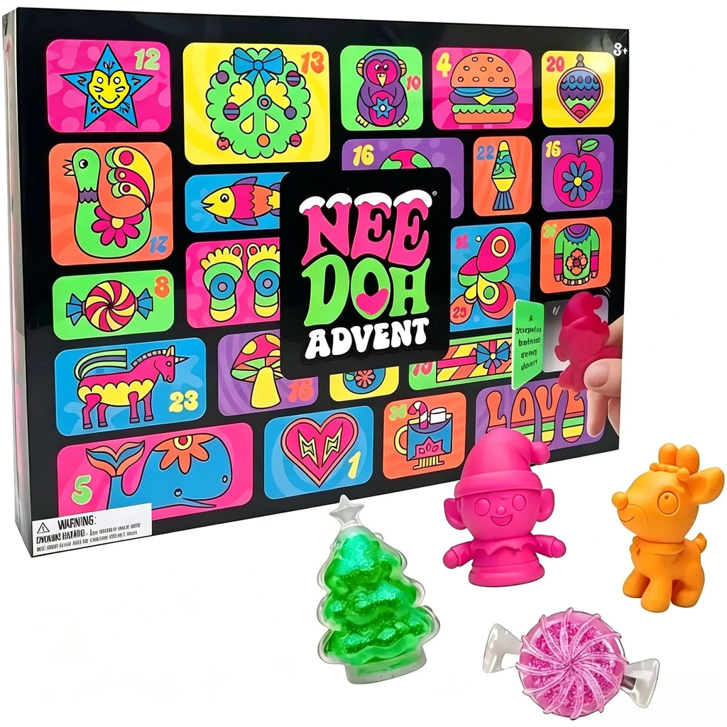 Needoh Christmas Advent Calendar 24 Days Countdown Squishy Blind Box Holiday Party Gift For Kids