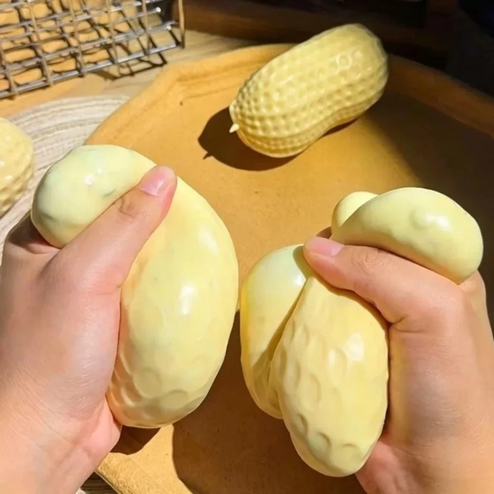 Peanut Squishy Crunchy Stress Ball – Soft Sensory Fidget Toy