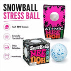 Needoh Snow Ball Crunch Squishy Fidget Sensory Toy Anxiety Relief Stress Ball