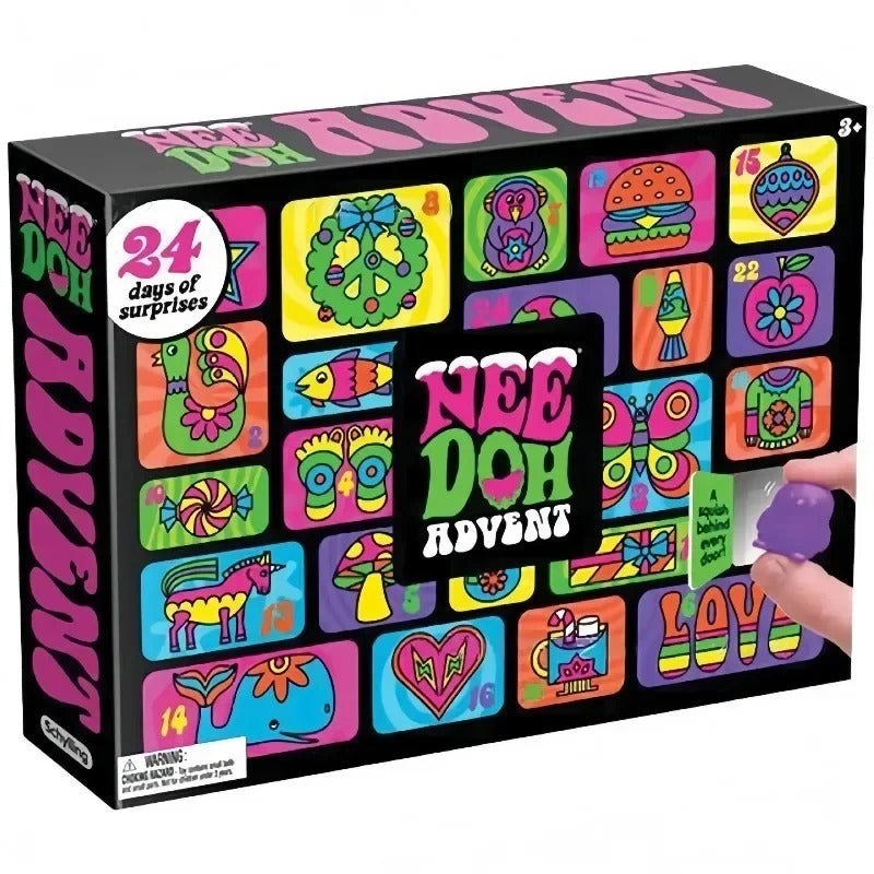 Needoh Christmas Advent Calendar 24 Days Countdown Squishy Blind Box Holiday Party Gift For Kids