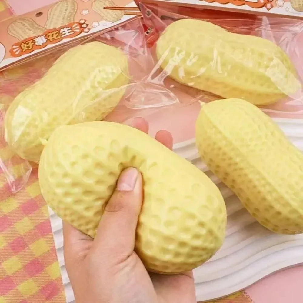 Peanut Squishy Crunchy Stress Ball – Soft Sensory Fidget Toy