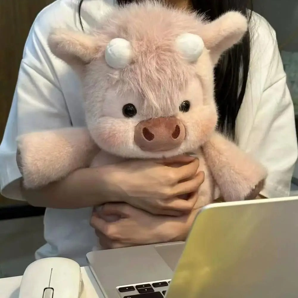 Cute Animated Stuffed Animal Pillow Creative Running Pig Plush Toy Gift 17.7inch