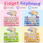 Clickeez Series 26 Grids Keycap Clicker Cute Button Keyboard Keychains Surprise Color