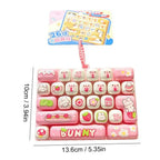 Clickeez Series 26 Grids Keycap Clicker Cute Button Keyboard Keychains Surprise Color