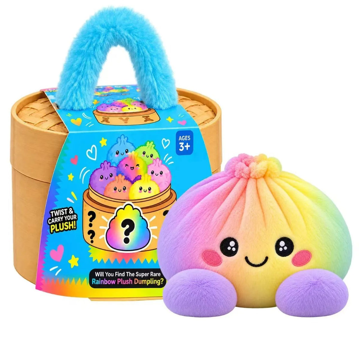 Christmas Plush Dumplings Squishy Ornaments Stress Relief with cute box
