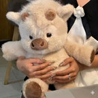Cute Animated Stuffed Animal Pillow Creative Running Pig Plush Toy Gift 17.7inch