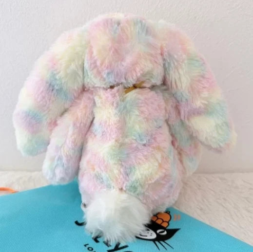 Jellycat Luxe Bunny Lazulia Plush toy rainbow rabbit With Dust Bag